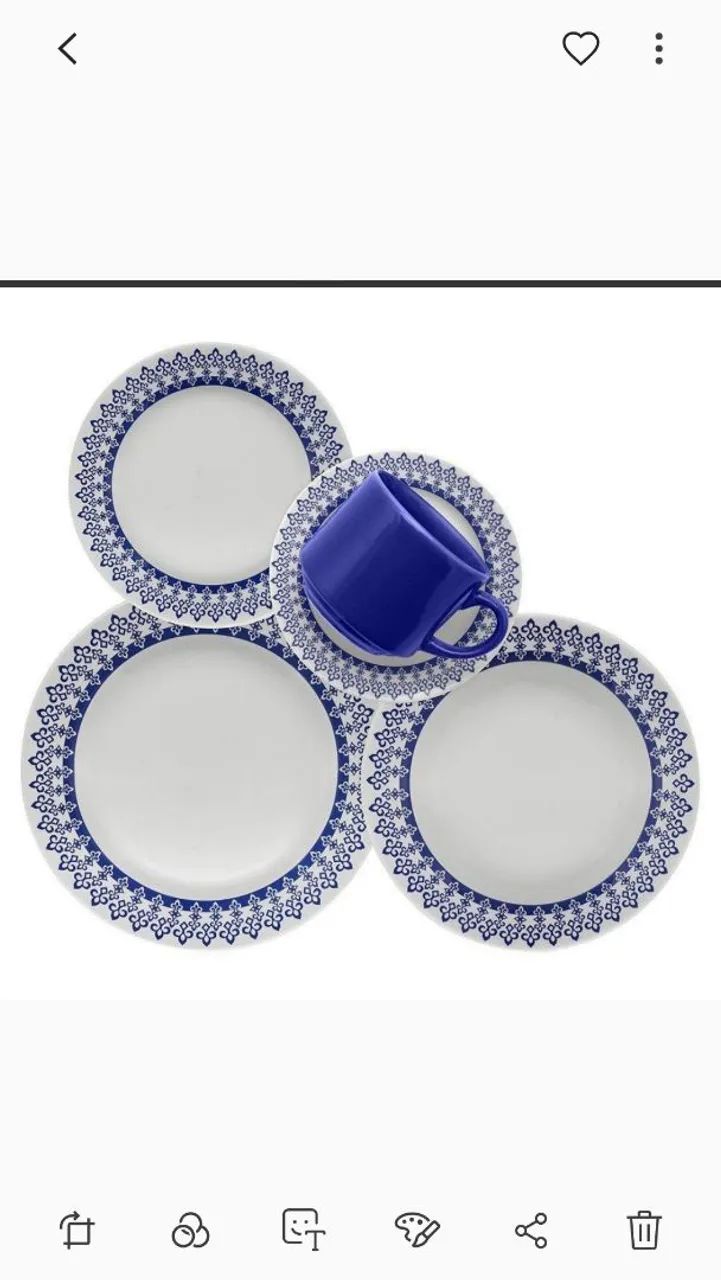 Xícara de Café  Azul - Foto 2