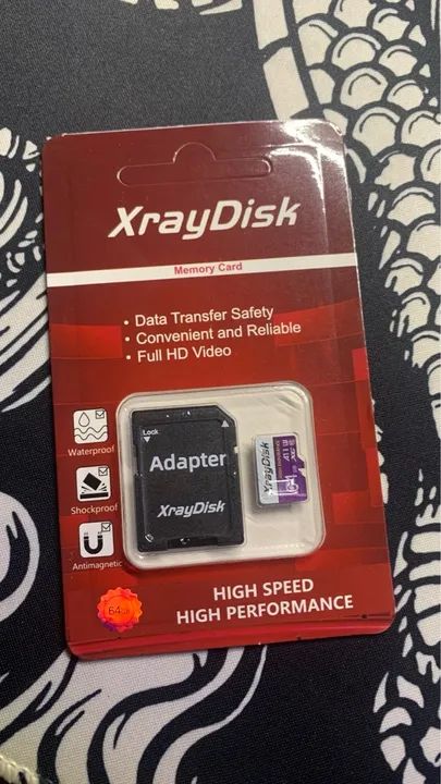 Cartão de Memória XrayDisk 64Gb - Adaptador