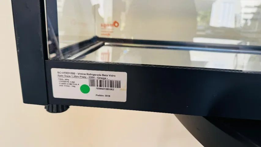 Vitrine Refrigerada Beta - Vidro reto - Sushi 150cm - 220V - Omega - Foto 5