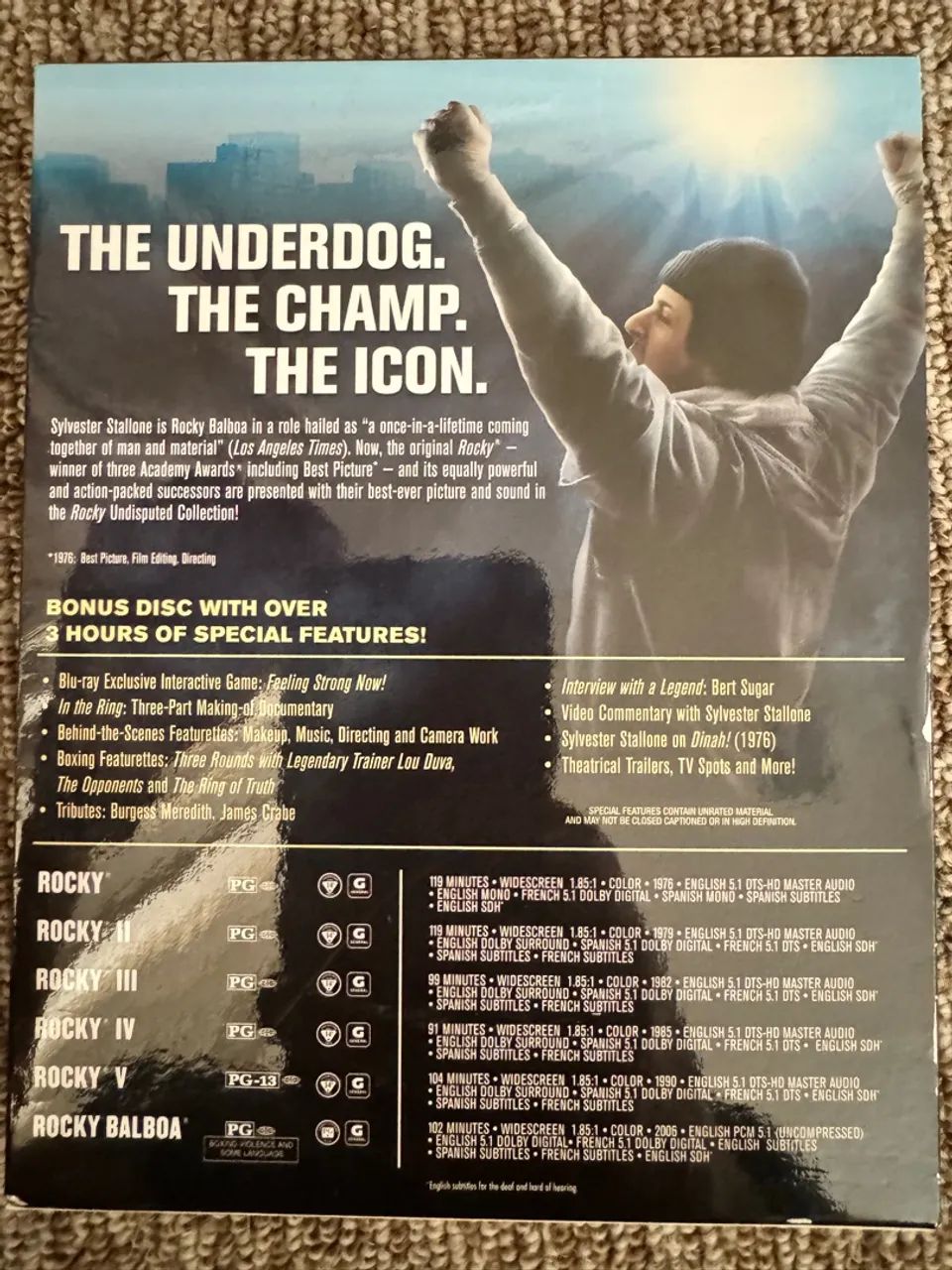Rocky: The Undisputed Collection - Blu-Ray - Foto 4