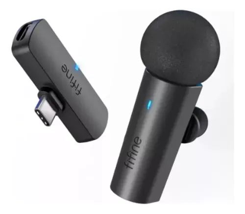 [Novo] Fifine M6 Microfone S/fio Lapela Para Celular Android 2.4ghz Cor Preto