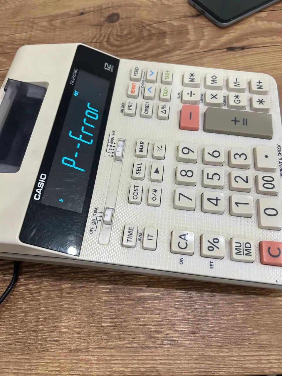 Calculadora de mesa Casio FR-2650RC - Foto 3