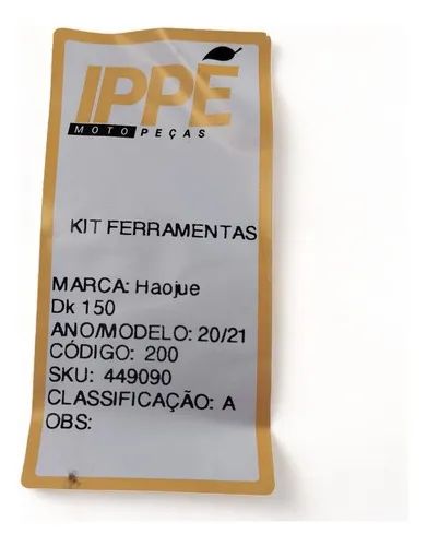 Kit Ferramentas Haojue Dk 150 20/21 - Foto 5