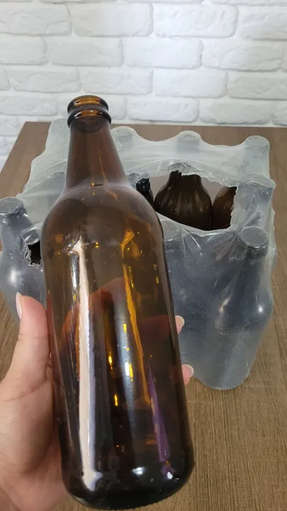 12 Garrafas Litro Artesanal 600ml Sem tampa