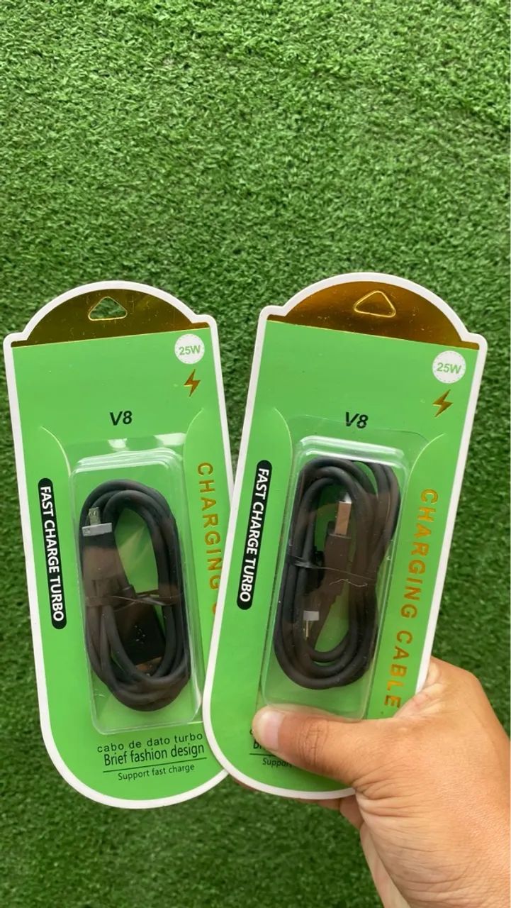 Cabo de dados USB tipo C V8 25W Turbo - Carregamento rápido