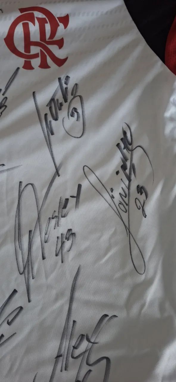 CAMISA DO FLAMENGO AUTOGRAFADA - Foto 3