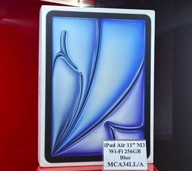 Apple iPad Air 11"- M3 - 256GB - Wi-Fi - BLUE - MCA34LL/A - Produto Novo e Com Garantia
