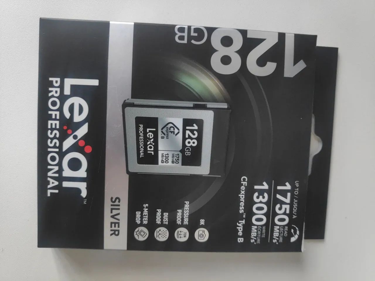 Cartão memoria cfexpress b 128GB lexar silver