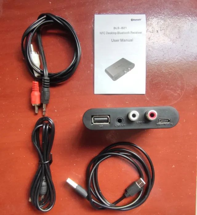 receptor bluetooth stereo rca com auxiliar usb p2 - Foto 2