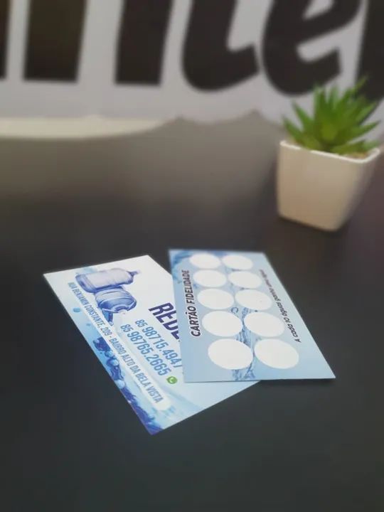 Cartão fidelidade para loja e comércio com sua logomarca