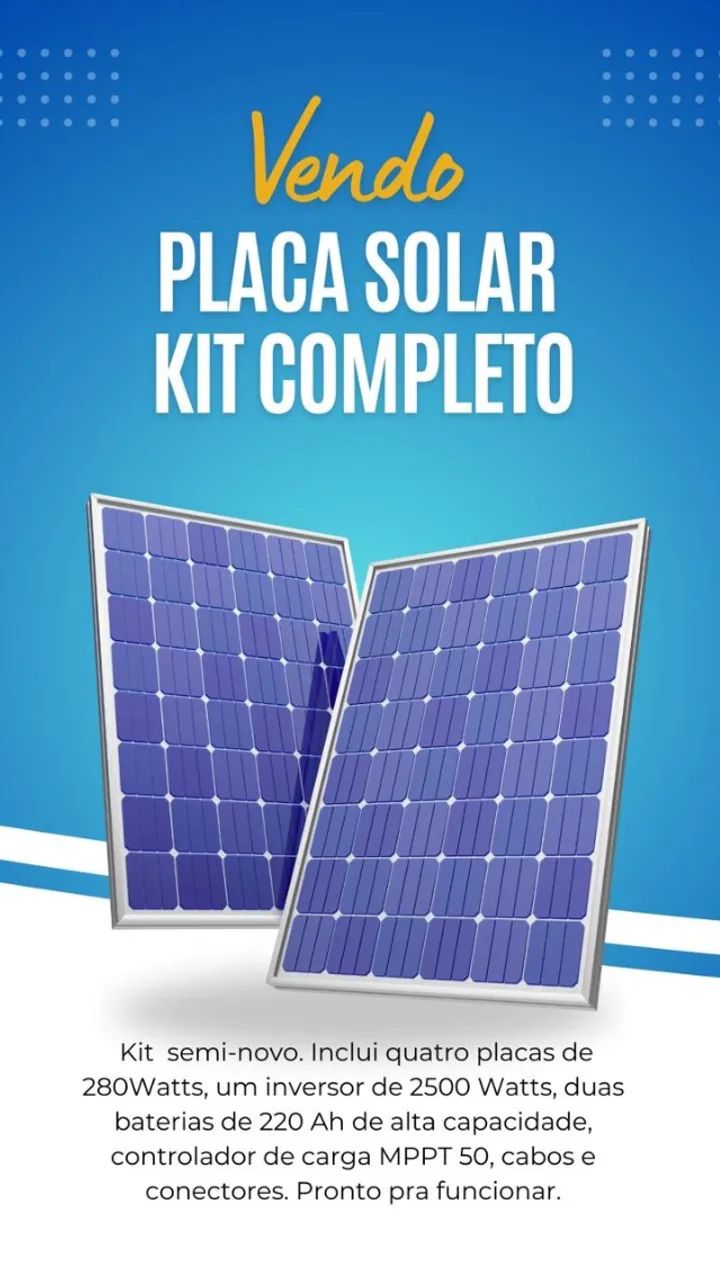 Placa Solar Completa