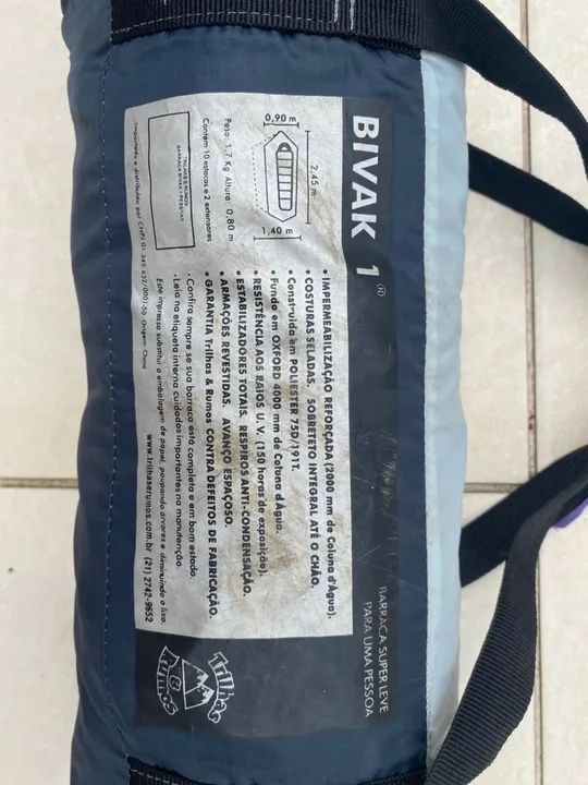 Barraca de trekking super leve Bivak 1 - Da Trilhas e Rumos  - Foto 2