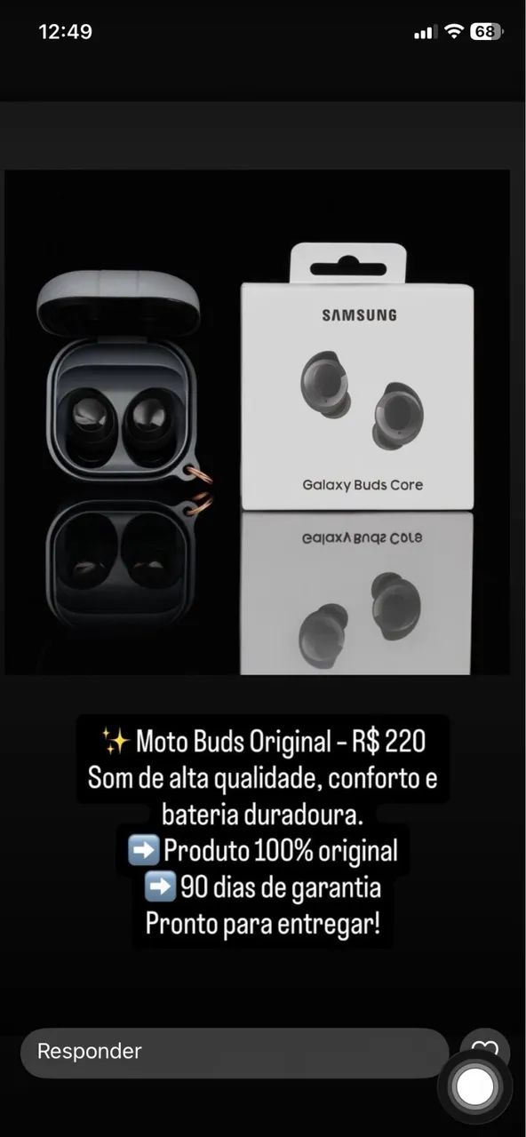 Fone Samsung Buds Core 64595548726658120