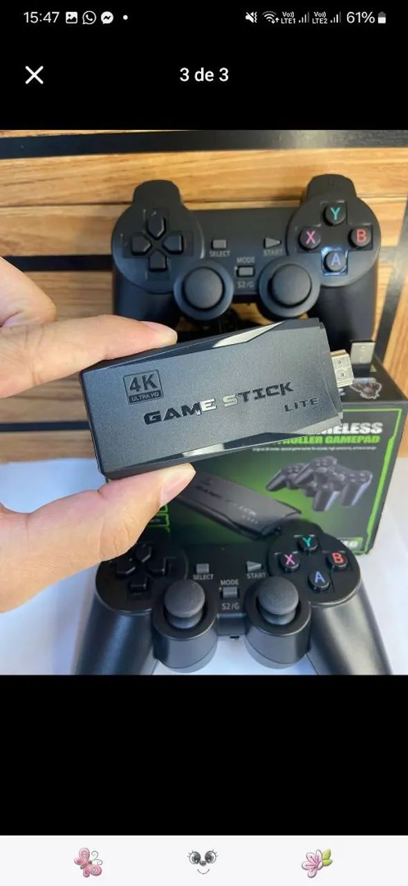 Vídeo game  stick 4k 10 mil jogos  - Foto 3
