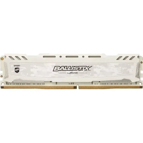 Memória crucial ballistix sport 16gb ddr4 2666mhz 2x8gb - white