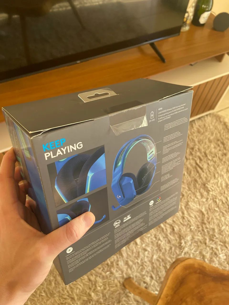 HEADSET LOGITECH G733 NOVO LACRADO - Foto 2