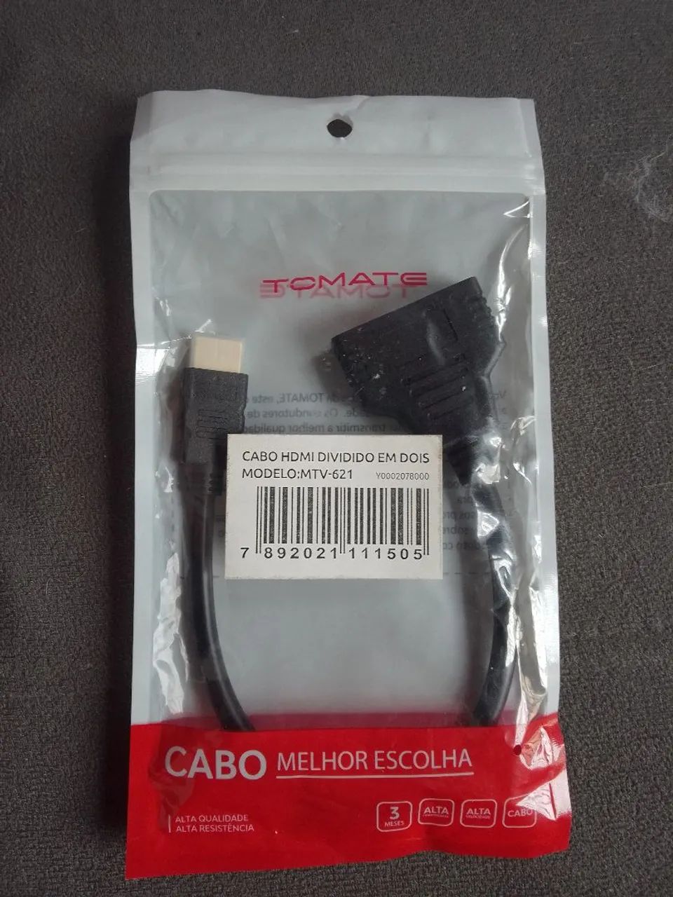 Cabo HDMI Dividido em Dois - TOMATE - Foto 2