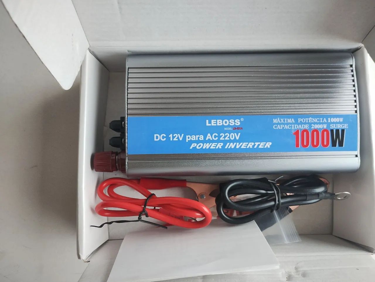 Inversor de Tensão para Carro 1000W 220V LEBOSS LB-521A - Foto 3