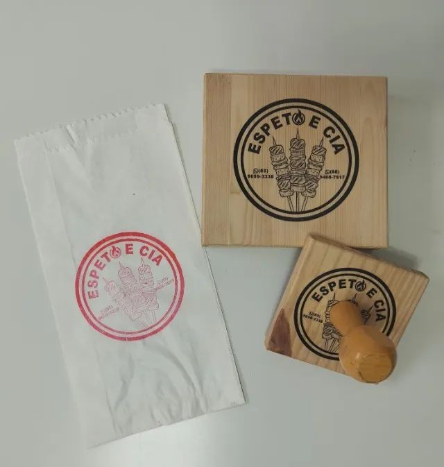 CARIMBOS DE MADEIRA PERSONALIZADOS - Foto 2