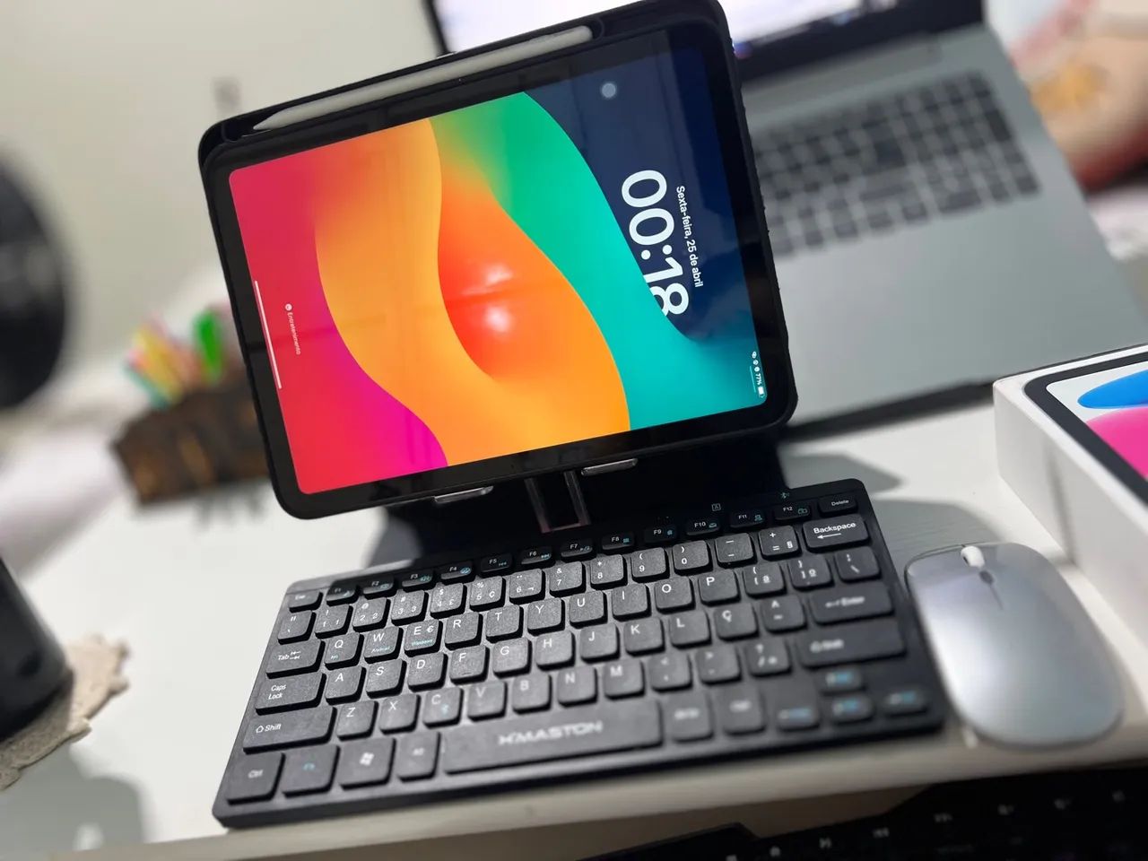 iPad 10ª Geração NOVO + Caneta + Teclado + Mouse - Pronto para uso