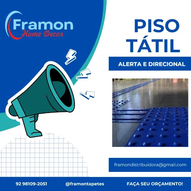 Piso Tátil de Borracha