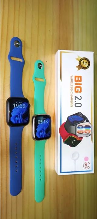 SMARTWATCH IWO X9 MAX BIG 2.0" 45mm SÉRIE 8 + BRINDES<br>R$17 - Foto 3