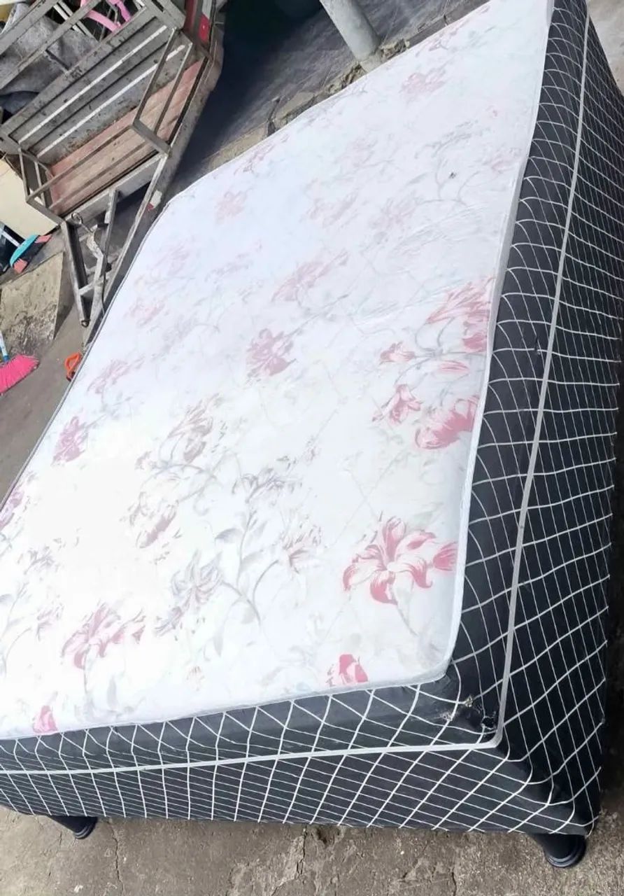 Cama Box Casal com Box Conjugado
