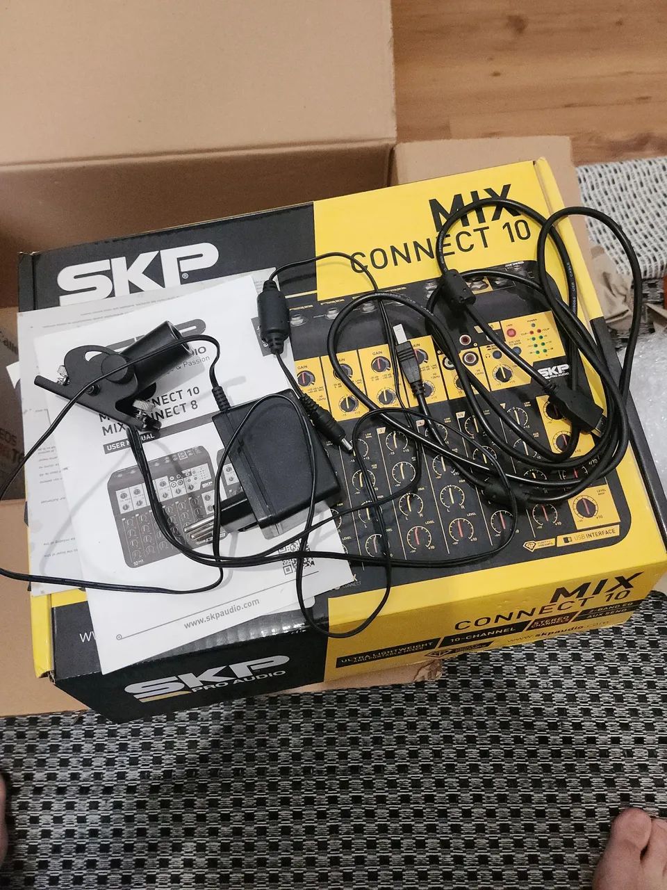Mesa De Som Interface Usb Skp Pro Audio Connect 10 Canais - Foto 5