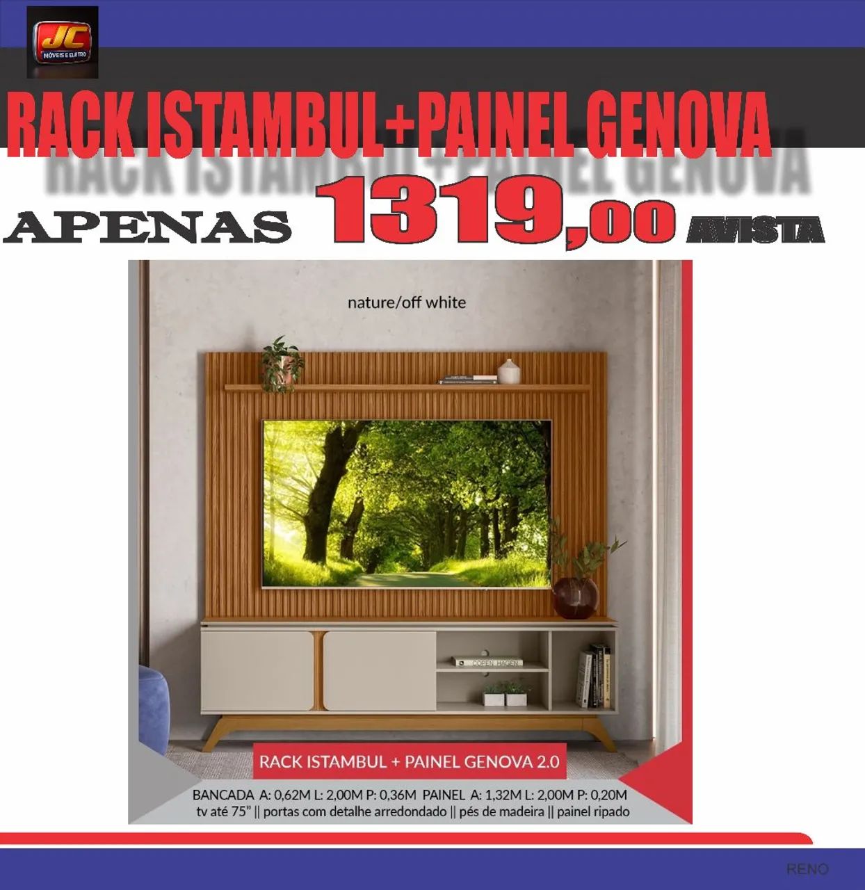 Painel mais rack 
