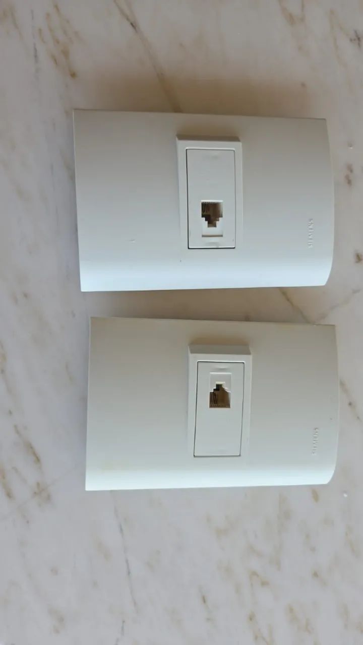 Tomadas de Telefone Siemens Originais RJ11 - 2 Unidades | Em Perfeito Estado