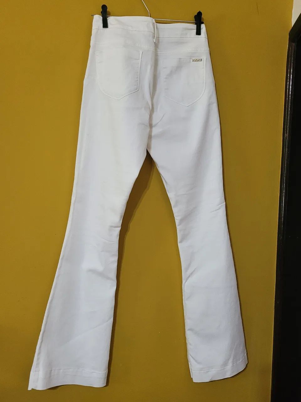 Calça jeans elastano off white - Foto 3