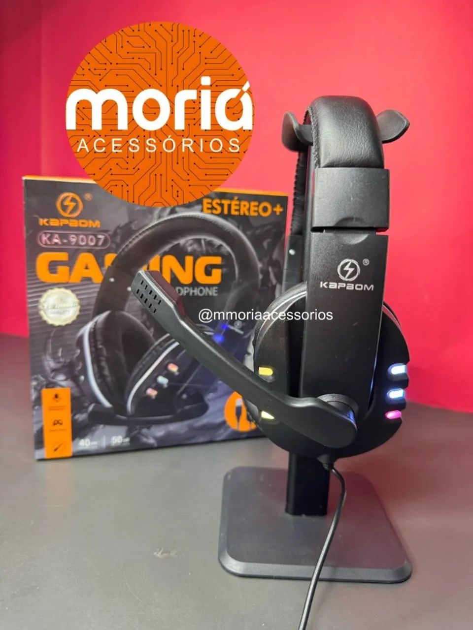 Fone Gamer Com Microfone Ka-9007 Rgb Usb Conforto Extremo, Hadeset Gamer - Foto 3