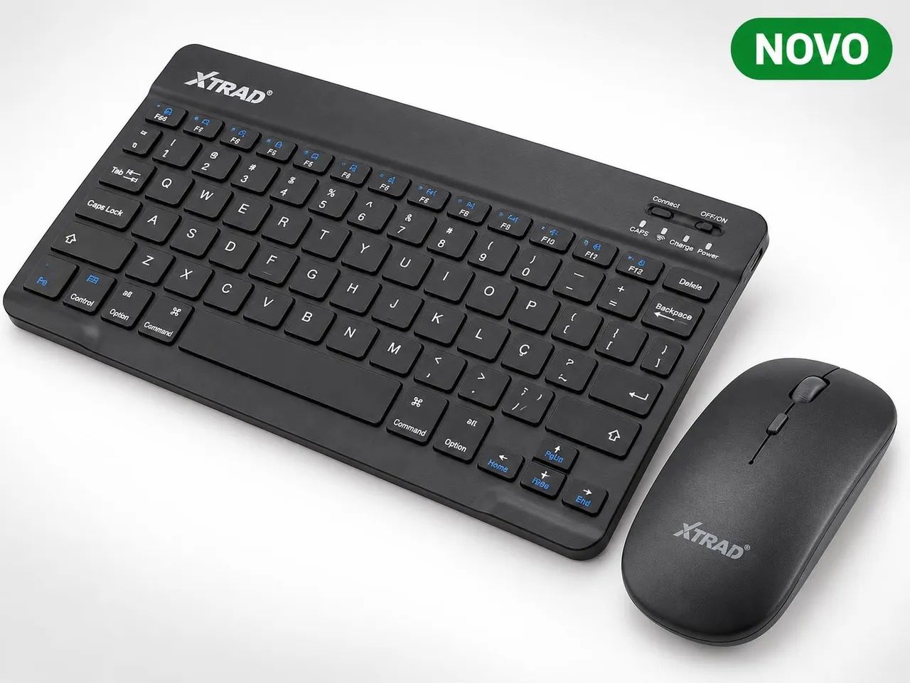 Kit Teclado e Mouse Bluetooth Recarregável XTRAD XD-623 ABNT - Foto 3