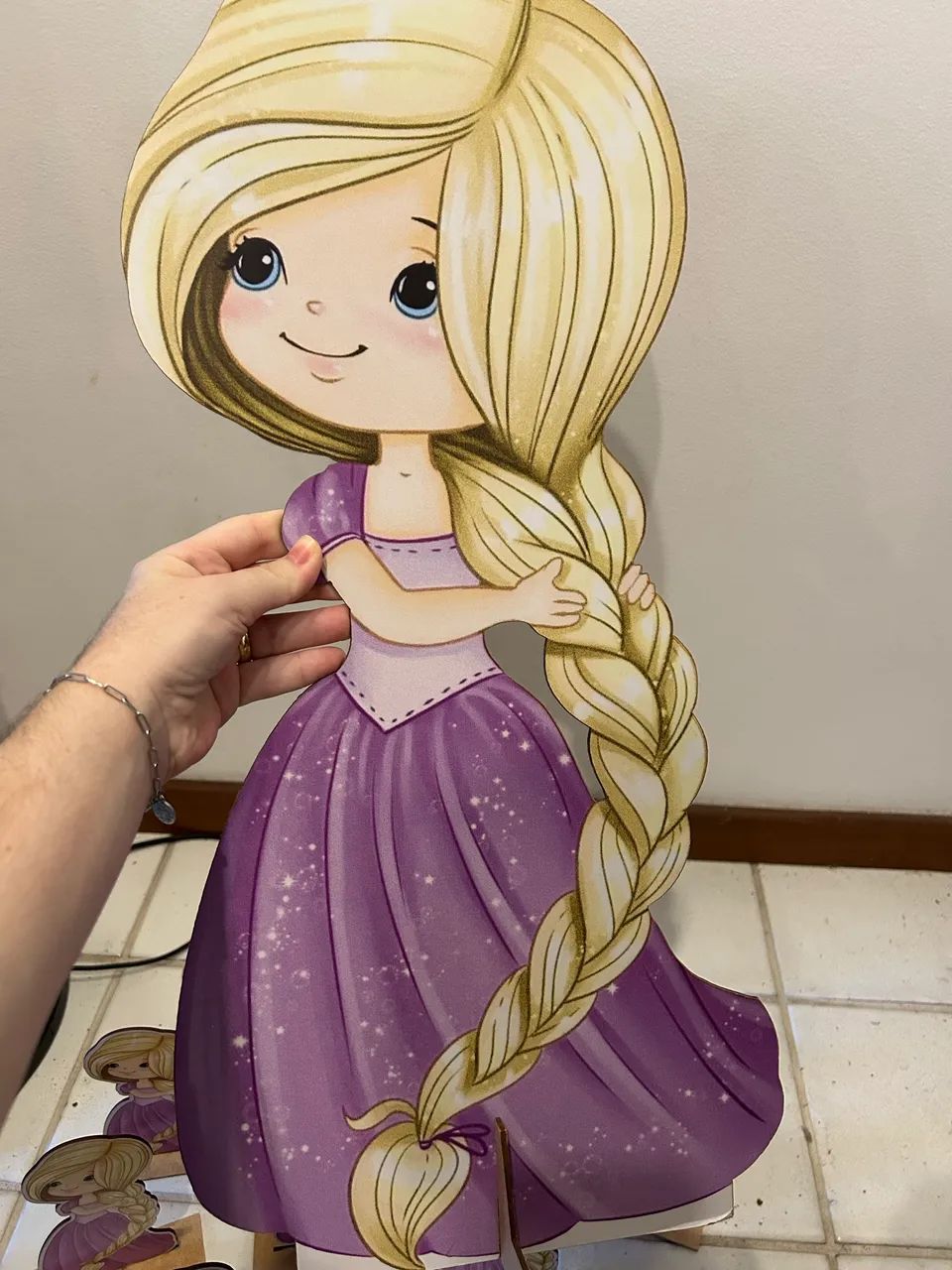 Kit festa Rapunzel - displays e tag  - Foto 3