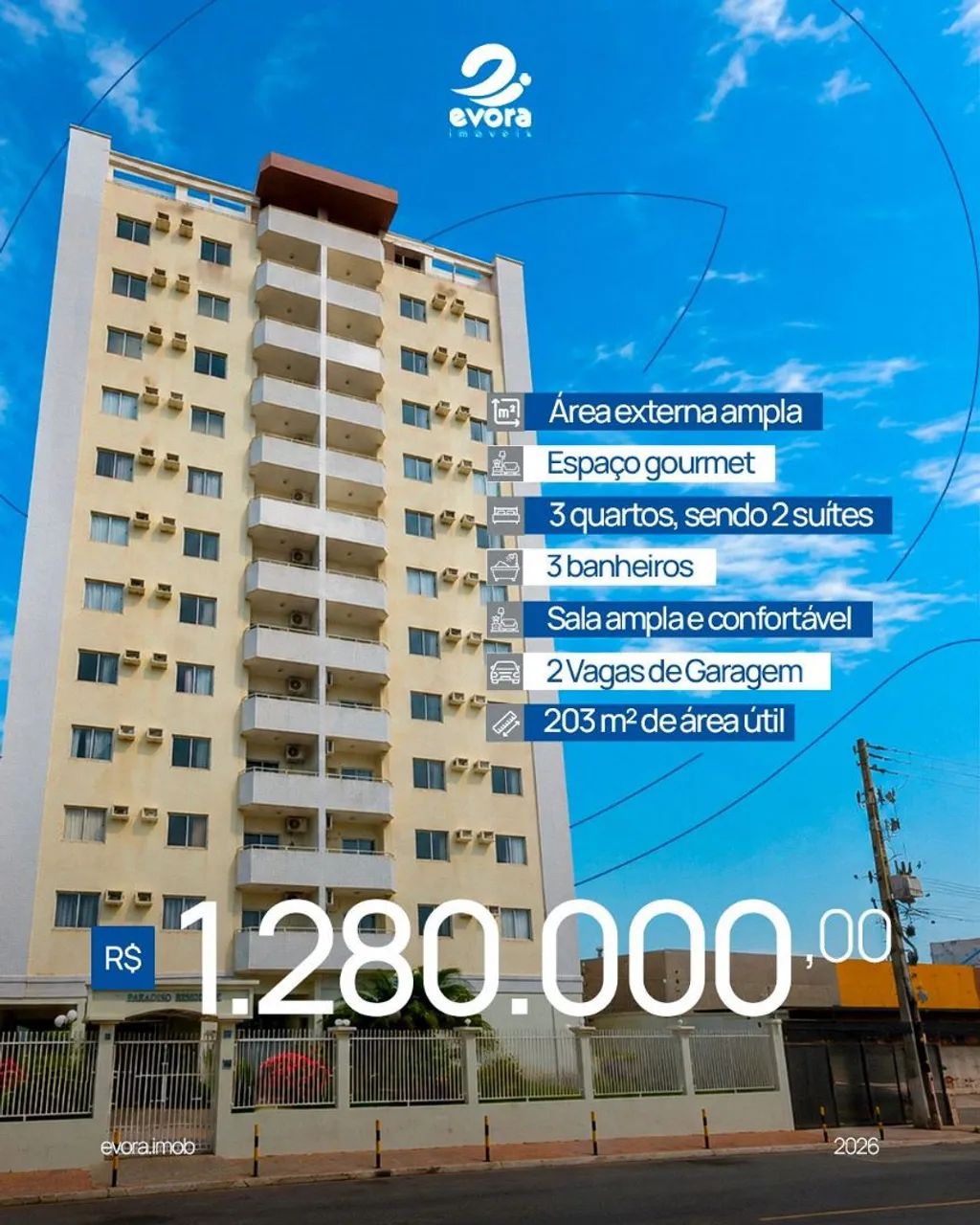 EVORA VENDE COBERTURA 
