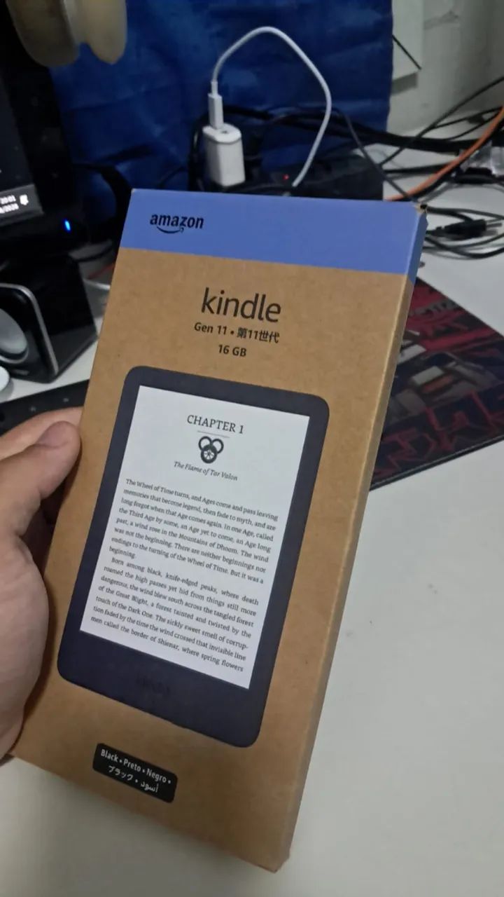 Kindle 11ª Geração 16GB Black - Estado de Novo / Na Caixa com Cabo