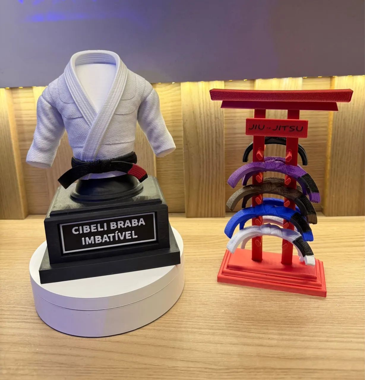 Mini Kimono + suporte com faixas  / personalizado 