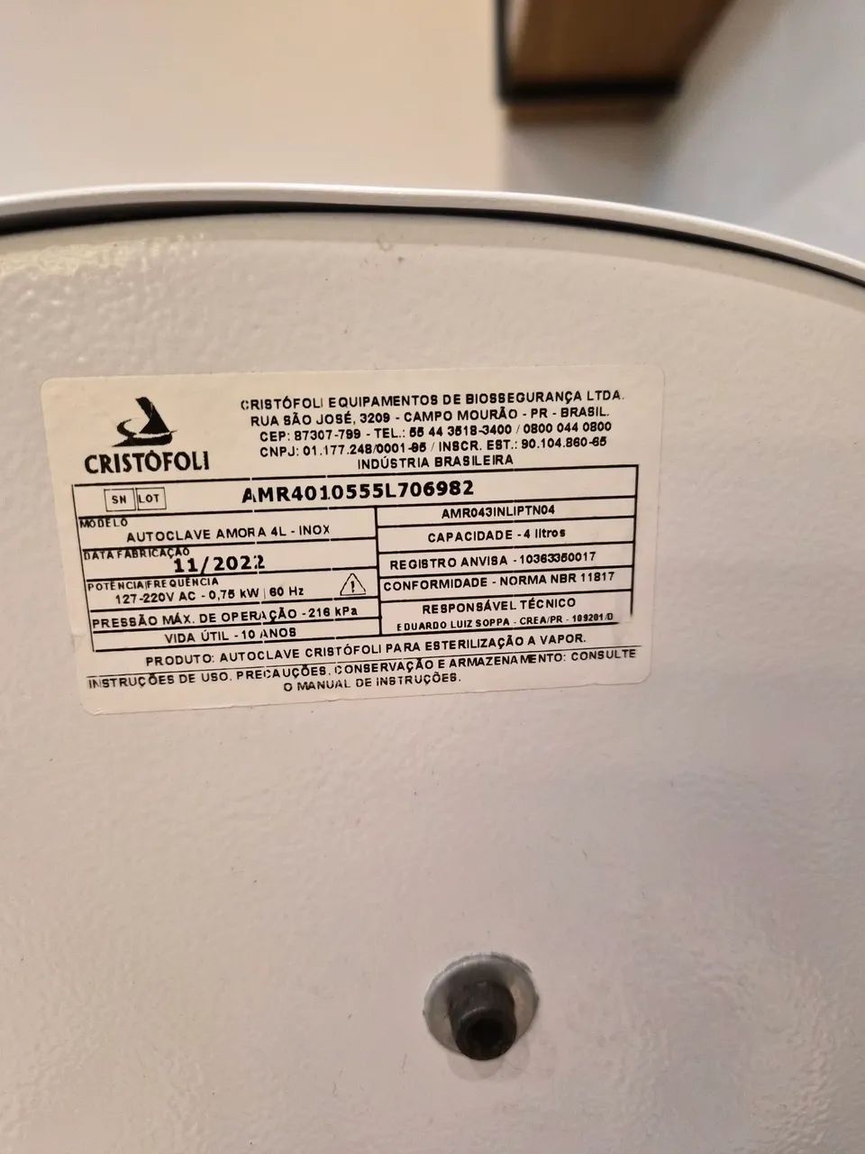 AUTOCLAVE CRISTOFOLI  AMORA 4lt - Foto 5
