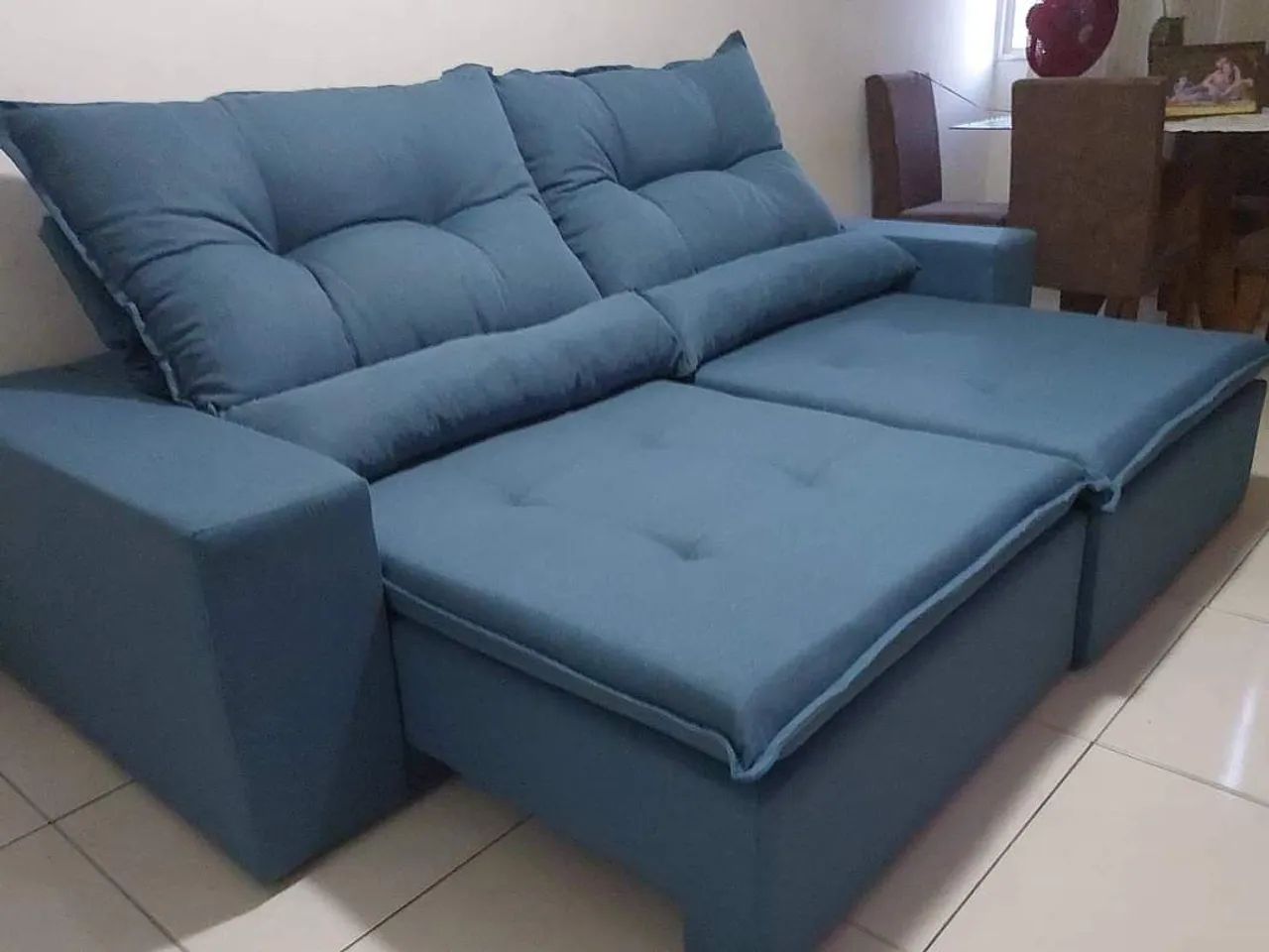Sofá retrátil e reclinável 