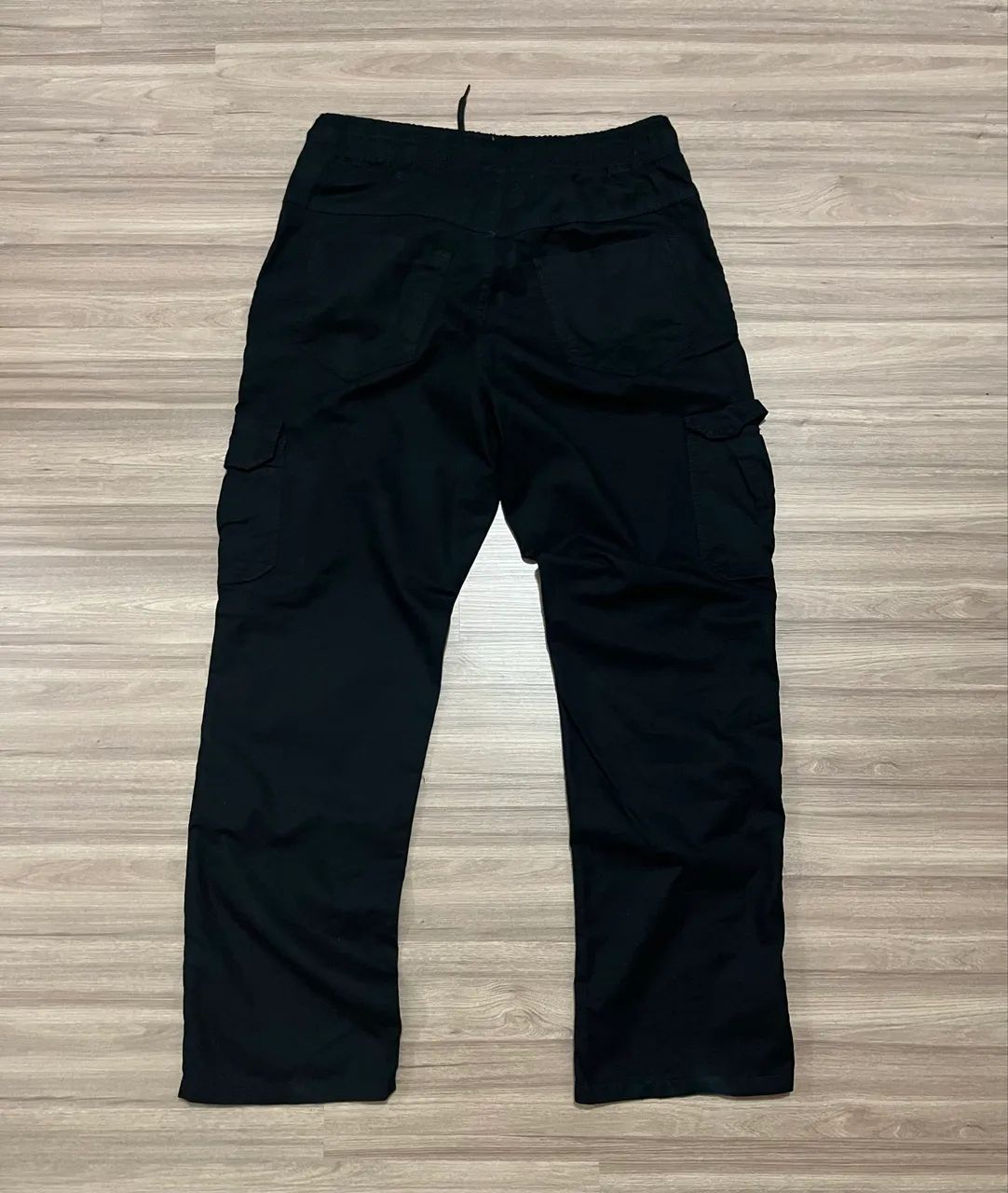 Calça Sarja Cargo Preta - Foto 3