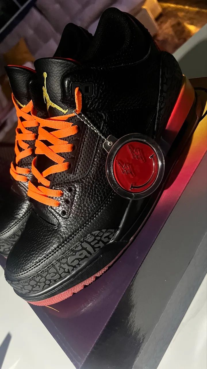 Tênis Jordan 3 Retro J Balvin Rio - Foto 2