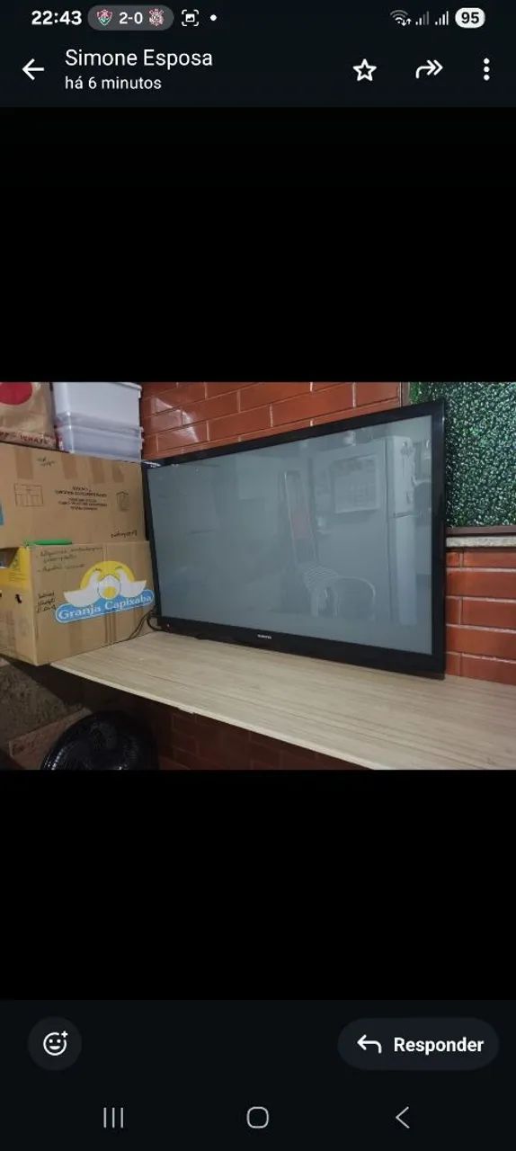 Teve led 43 polegadas samsung, não é smart  - Foto 5
