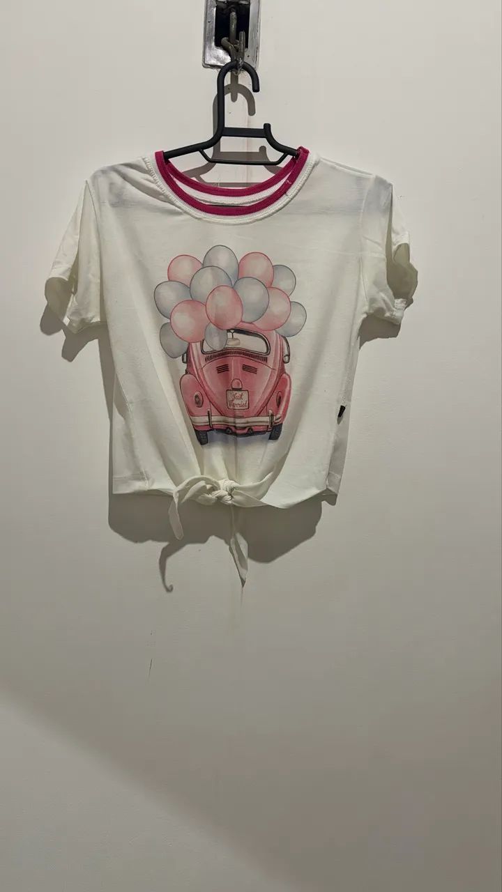 t-shirt branca (usada) - Foto 5