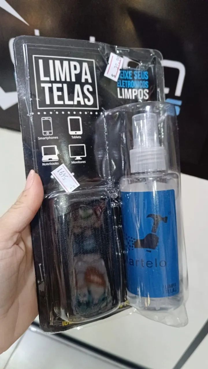 Limpa Telas Liquido Com Flanela - Loja Coimbra - Enviamos 