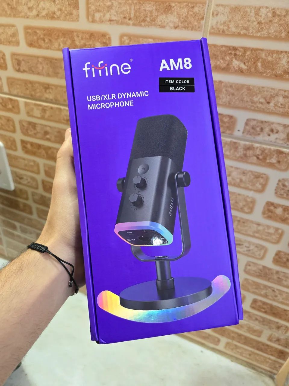 NOVO Microfone Fifine AM8 Preto - Foto 3