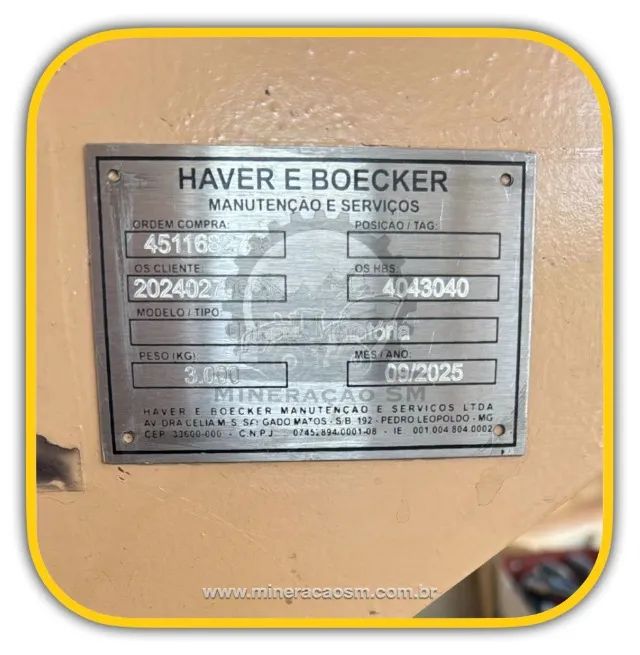 Acionamento de mesa vibratoria / alimentador Harver e Boecker, para mesa de 1,20m largura - Foto 4