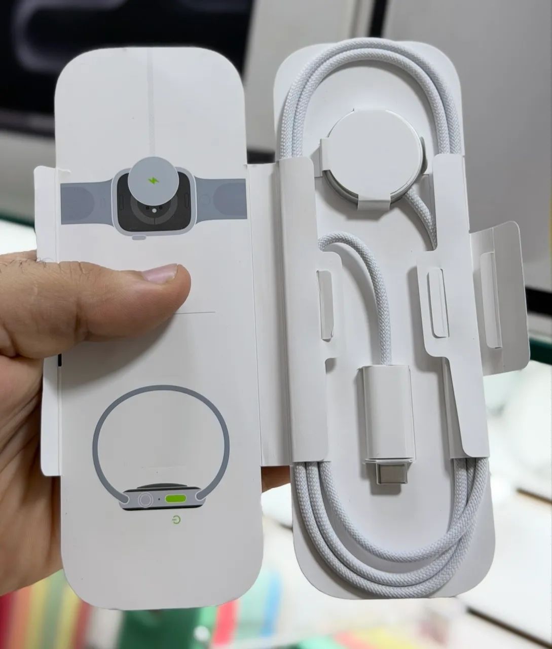 Cabo original para Apple watch versão usb-c recarga rápida LOJA FÍSICA novo , sem uso