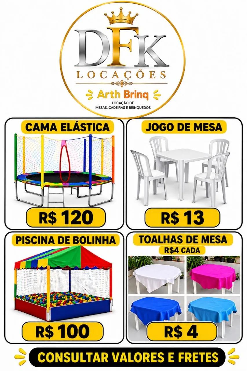 Alugamos mesas cadeiras e brinquedos  - Foto 4