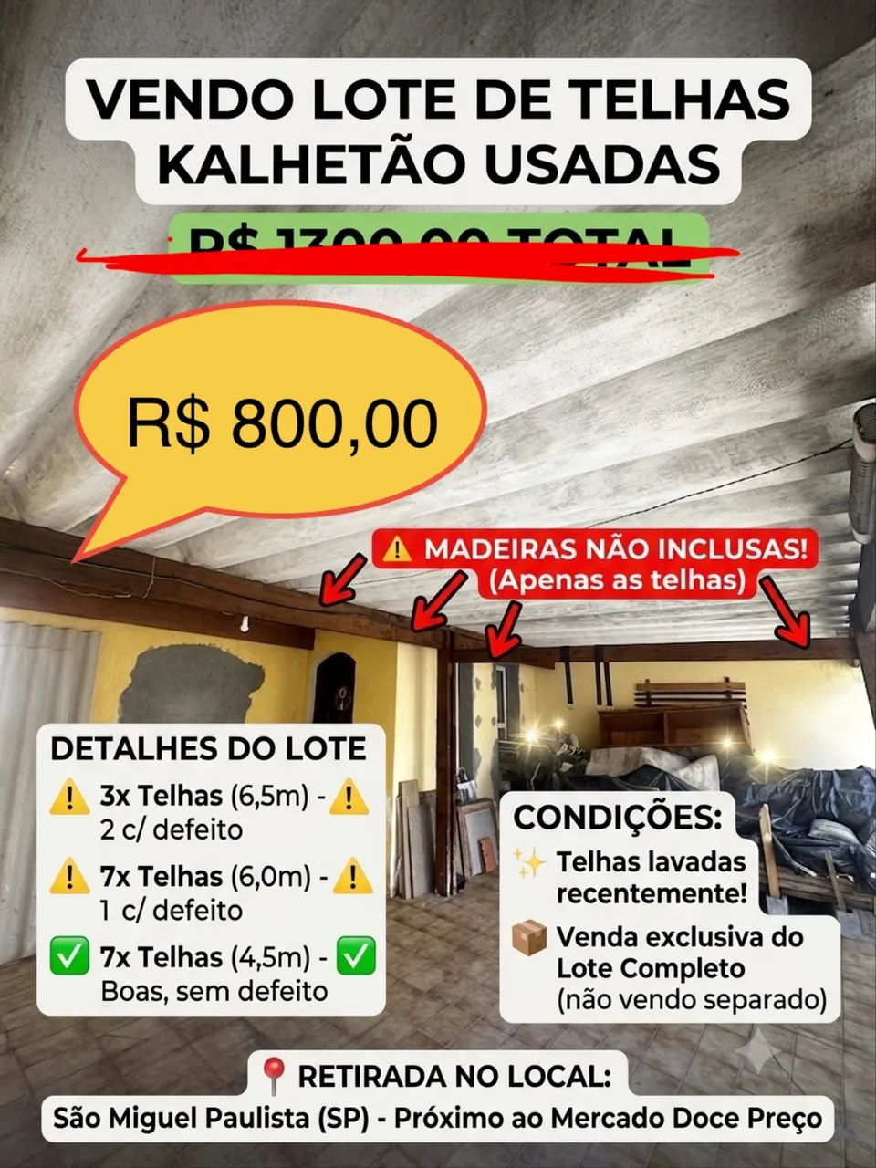Telha Kalhetao / Calhetao - Foto 6