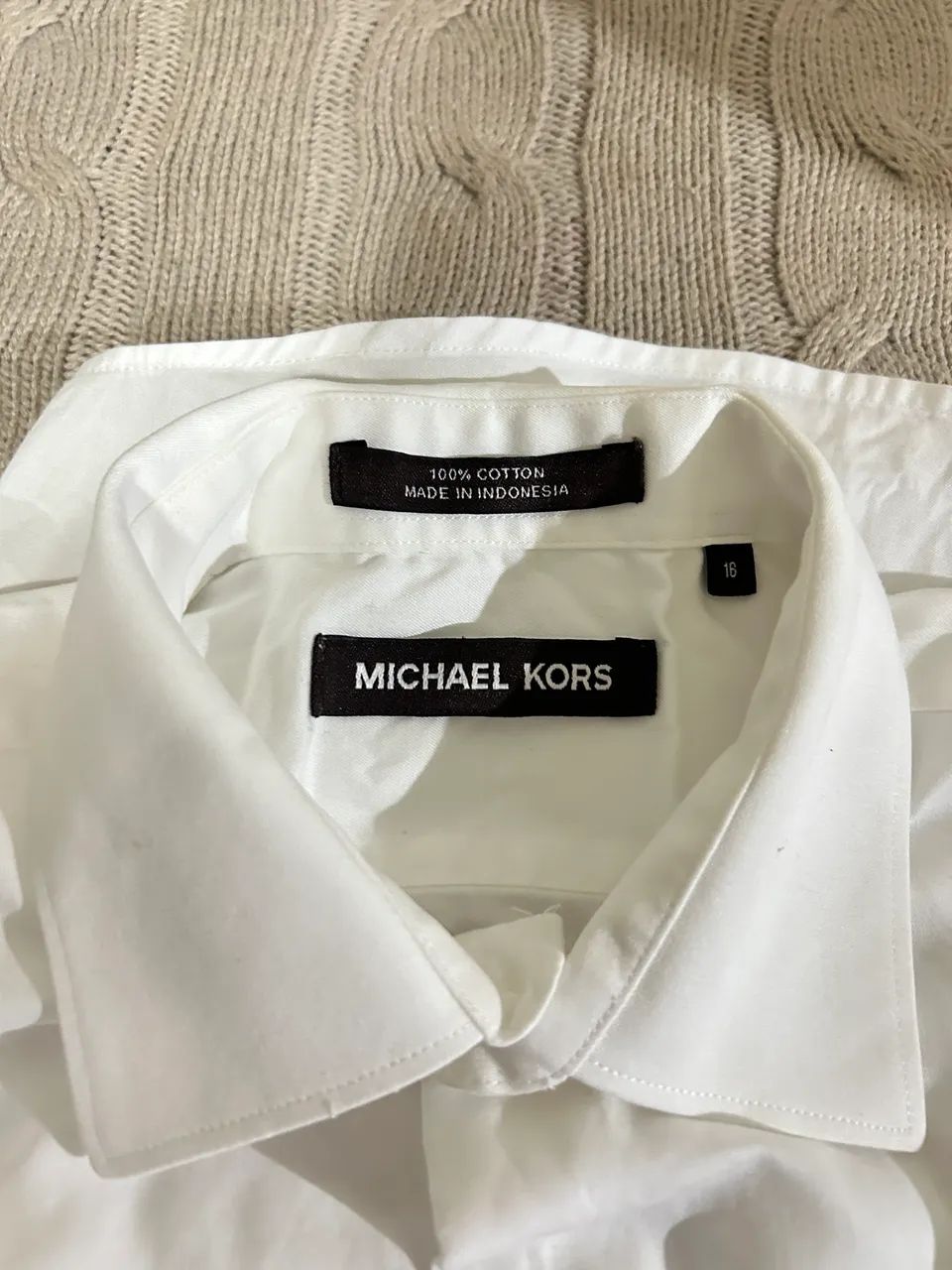 Camisa social branca Michael Kors 16 - Foto 5